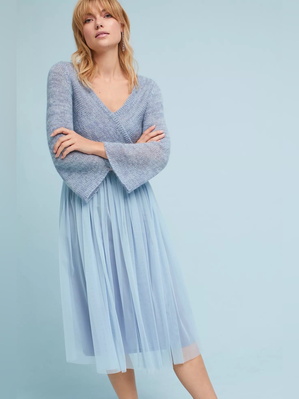 Anthropologie Maeve Layered Arabesque Dress